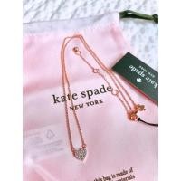 ราคา พร้อมส่ง แท้ % New สร้อยคอ Kate Spade Yours Truly Pave Heart Necklace สีโรสโกล (O0R00150) clr/rsegld (726 (42161565203)