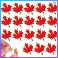 ราคา 20 ชิ้น Maple Lapel Pin ตกแต่ง Leave ฤดูใบไม้ร่วงวันขอบคุณพระเจ้าเข็มกลัด Canadian Flag Pins Badge (51311168336)