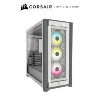 ราคา CORSAIR CASE iCUE 5000X RGB Tempered Glass Mid-Tower ATX PC Smart Case — White (22774888097)
