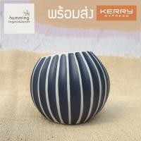 ราคา แจกัน กระถาง ใส่ไม้น้ำ น้ำเงินกรมท่า สีสวย งานดี (8477172787)