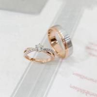 ราคา Wedding Ringsแหวนหมั้นแหวนแต่งงานAmantio Diamond (25640593926)