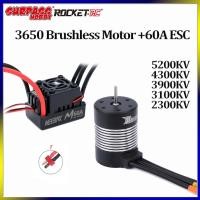 ราคา Rocket กันน้ํา 3650 Sensorless Brushless 5200KV/4300KV/3900KV/3100KV/2300KV มอเตอร์ M60A T ปลั๊ก 2-3S กันน้ํา Brushless ESC สําหรับ 1/10 1/12 RC รถ WLtoy 12428 10428 WPL (29425284476)
