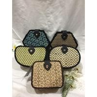 ราคา กระเป๋าสานไม้ไผ่ Boho - สี่เหลี่ยมผืนผ้า (46208357289)