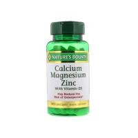 ราคา Nature’s Bounty,Calcium magnesium Zinc with Vitamin D3,100เม็ด,บำรุงกระดูกและฟัน (7015069920)