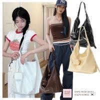 ราคา [จากเกาหลี ] MASMARULEZ Bella Leather Hobo Shoulder Bag (28094885757)