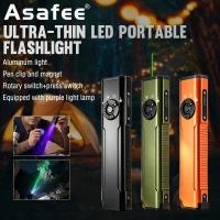 ราคา ASAFEE X730 Super EDC ไฟฉาย UV มัลติฟังก์ชั่น RGB สีม่วง LED โคมไฟด้านข้างเลเซอร์สีเขียว TYPE-C แม่เหล็กคลิปด้านหลังไฟฉายกันน้ํา (53461563881)