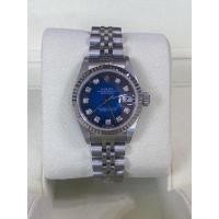ราคา ♛ Rolex Datejust Lady Blue Dial Diamond ♛ หน้าน้ำเงินไล่สี 26 มิล (10482449276)