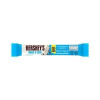ราคา เฮอร์ชีส์ ไวท์ช็อกโกแลตผสมคุกกี้ Hershey's White Chocolate Cookies 15g. (46859453271)