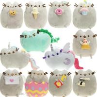 ราคา Pusheen Cat สีเทาแมวตุ๊กตา Plush ของเล่น Angel Cat แฮมเบอร์เกอร์แมวตุ๊กตาของขวัญสําหรับเด็ก (47607820587)