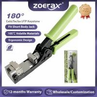 ราคา ผู้ผลิตคุณภาพที่ทนทานเป็นพิเศษ ZoeRax 180° โมดูลเครือข่ายเครื่องตัดสายไฟ RJ45 Keystone Jack Punch Down Tool (เฉพาะComplite เหมาะกับ AMP 110 Series 8 ตําแหน่งแจ็ค) (43331342356)
