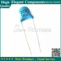 ราคา 100PCS 1000V High Voltage Ceramic Capacitors 1KV 222 2.2NF 222m ceramic capacitor (2178432268)