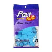 ราคา โพลี-ไบรท์ ถุงมือยางฟ้าL Poly-Brite Comfort Latax Gloves L 1Pcs. (53159441261)