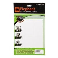 ราคา ELPHANT ตราช้าง ป้ายสติกเกอร์ แล็ป A16 50x100 มม. (24533338907)