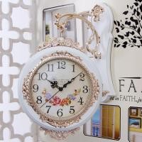 ราคา Double-Sided Wall Clock European Style Creative Watch Living Room Mute Pastoral Clock Two Sides Personality Fashion Mode (26402525651)
