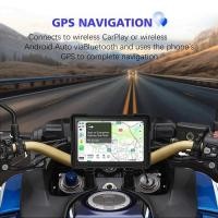 ราคา รถจักรยานยนต์ 5 นิ้วบลูทูธหน้าจอแบบพกพา GPS นําทาง IP67 กันน้ําไร้สาย Carplay Android เครื่องเล่น MP5 อัตโนมัติ (52158948704)