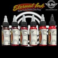 ราคา Eternal Ink Tattoo Color 20 สี 30ml/1oz made in USA Red Shade (50956727942)