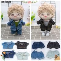 ราคา CONFIANZA 1 ชุดแฟชั่นเสื้อแจ็คเก็ตผ้าฝ้ายชุดลําลองกางเกงยีนส์อุปกรณ์เสริม 1/12 ตุ๊กตาเสื้อผ้ากางเกงยีนส์สูท (51412118664)