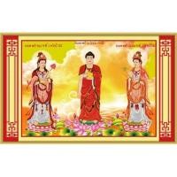 ราคา ภาพวาดเย็บปักถักร้อยครอส 3ง ตะวันตกของพระสามองค์ 222778 (CUSTOMERS OWN EMBROIDERY) ขนาด: 114X84CM (27905597383)