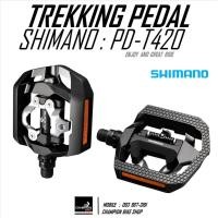 ราคา บันไดจักรยานทัวร์ริ่งแบบ 2 หน้า SHIMANO : PD-T420 TOURING PEDAL (25653044888)