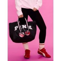 ราคา Victoria’s Secret PINK Black Che Logo Tote (57158625442)