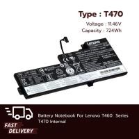 ราคา แบตเตอรี่โน๊ตบุ๊ค Battery Notebook Lenovo Thinkpad T470 T480 T570 P51S P52S Series Internal 3 Cell 24Wh ของแท้100% (28603877912)