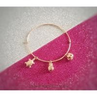 ราคา กำไลข้อมือนากแท้ห้อยตุ้งติ้ง (50810618746)
