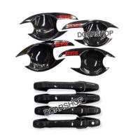 ราคา เบ้ารองมือเปิด+ครอบมือจับ HONDA CIVIC FD ซีวิคปี 2006-2011 ลายเคฟล่าโลโก้แดง (21927573957)