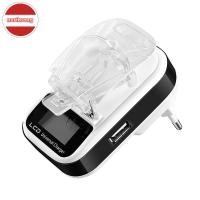 ราคา NOR Universal Battery Charger Travel USB Wall Charging พร้อมจอแสดงผล LCD สําหรับกล้องโทรศัพท์มือถือ TH (52911277738)