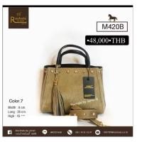 ราคา กระเป๋าถือหนังขนม้าแท้สามารถสะพายได้ (41309302319)