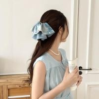 ราคา คลิปผมหางม้าแบบซาตินมุกสไตล์ภาพวาดสีน้ำมัน คลิปผมหางม้าสูง คลิปผมครึ่งหัว อุปกรณ์เสริมผม (43324478486)