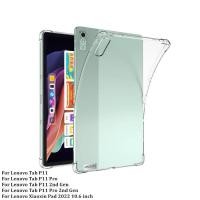 ราคา สําหรับLenovo Tab P12 P11 M10 E10 M9 M8 4 Extreme HD Plus Pro Gen 3 2 ถุงลมนิรภัยTPUสําหรับLenovo Tab Pad Pro Plus 2022 Legion Y900 Y700 M10 PlusกระดาษโยคะClear Soft TPU Cover (25495332864)