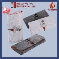 ราคา Nintendo switch Case กระเป๋าผ้าสักหลาดใส่เครื่องเกม Nintendo Switch lite/ V1/V2 - OLED (24914137465)