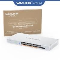 ราคา Wavlink 28 Port Gigabit Ethernet Switch Desktop/ Rackmount Plug and Play, 24 PoE, 2 SFP, 2 Gigabit Port Uplink, 250W Total PoE+ รองรับ 802.3af/at, Unmanaged Switch พร้อม VLAN, LAG, (42281375429)