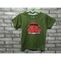 ราคา เสื้อยืดเด็กสีเขียวขี้ม้าลายรถ (4178875288)