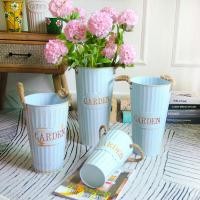 ราคา กระถางดอกไม้ กระป๋องสังกะสี ถัง มีหูจับ เชือก สไตล์วินเทจ Vintage (9424695581)