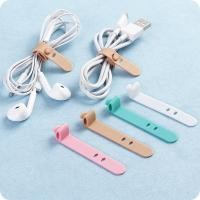 ราคา 4ชิ้นสายชาร์จหูฟังสายไฟ เครื่องม้วน สายรัดซิลิโคนตะขอสาย เครื่องม้วน หูฟังลวดห่อออแกไนเซอร์สายชาร์จเก็บ (54860495149)