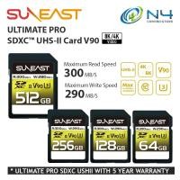 ราคา การ์ด SUNEAST SDXC [V90] UHS-II Max R 300MB/s U3 4K 8K UHD ULTIMATE PRO 64GB / 128GB / 256GB / 512GB (46460358028)