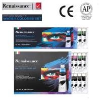 ราคา Renaissance Water Colour Set สีน้ำ ชุด 12 สี และ ชุด 24 สี สีสวย เนียน ระบายง่าย (26405877362)