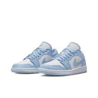 ราคา (ส่งฟรี) Nike Air Jordan 1 Low White/Ice Blue รองเท้าผ้าใบ รองเท้า nike DC0774-141 (23684368013)