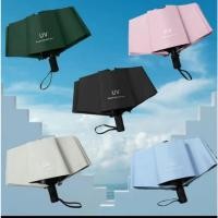 ราคา ร่มกันแดดสีพื้น ร่มพับ 3ตอน กันฝน กันUV Umbrella คุณภาพดี มีหลายสีให้เลือก (26357483222)