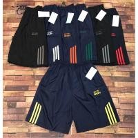 ราคา 334-กางเกงขาสั้นผ้าร่มแต่งแถบเนื้อผ้าใส่สบายใส่ กระเป๋ามีซิปเนื้อผ้าดี (3278256187)