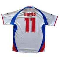 ราคา เสื้อบอลแท้ ทีมชาติสาธารณะเช็ก NEDVED#11 ปี 2000 มือสอง สภาพดีมาก วัดหน้าผ้าอก 44"ยาว 27-30" (49658246582)