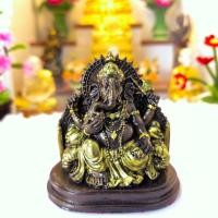 ราคา พระพิฆเนศปางเศรษฐีนั่งบัลลังก์ แร่เหล็กน้ำพี้ ขนาด 3 นิ้ว (49101267573)