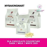 ราคา DLA Chocolate Couverture - Dark Couverture / Milk Couverture / White Couverture 2kg (48504946932)
