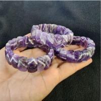 ราคา สร้อยข้อมือหินเชฟรอนอเมธิสต์ กำไลหินอเมทิสต์ อเมทิสต์(chevron Amethyst)ราคาเส้นละ 500 (23317110047)
