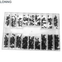 ราคา LONNG Mini Screw Assortment Kit, สีดํา M1.2 / M1.4 / M2.0 สกรูขนาดเล็ก, สกรูซ่อมแว่นกันแดดสแตนเลส 18 ชนิด Micro Screws Set แว่นกันแดด (44758545722)