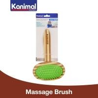 ราคา [12342] Kanimal Pet Massage Brush หวียางนวดขน แปรงนวดขน ช่วยผ่อนคลาย สำหรับสุนัขและแมว Size M ขนาด 11.5x18.5 ซม. (23845589723)