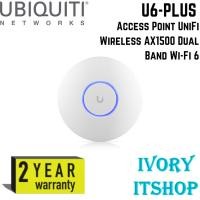 ราคา Ubiquiti U6-PLUS Access Point UniFi Wireless AX1500 Dual Band Wi-Fi 6 (42701019471)