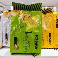ราคา KKBear280g1MM Potato Biscuits Mustard Seaweed Garlic Flavour Potato Ultra-Thin Crisp Chips Snacks% LS260520 (48860882448)