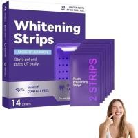 ราคา PurpleWhiteningStrips – 14StripsPortablePurpleWhiteningStripsforSurfaceRedtruction & NaturalShine, DailyGentleWhiteningStripsPurpleforHomeorOn-The-GoUse (1 B Tooth) (53410880896)
